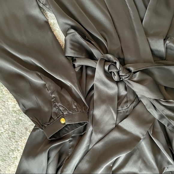 Brand New Club London Midi Satin Wrap Dress - Picture 5 of 10